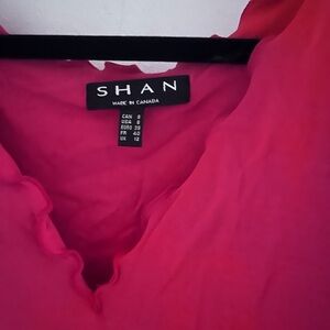 SHAN Canada red mini dress/ swim cover up size 8